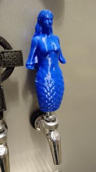 Mermaid Tap Handle 3D Printer Model