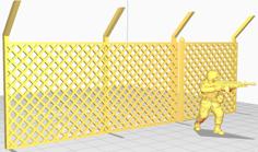 Star Surge Perimeter Fence 28mm Scale 3D Printer Model