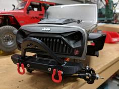 Jeep Wrangler Front Bumper For SCX10 3D Printer Model