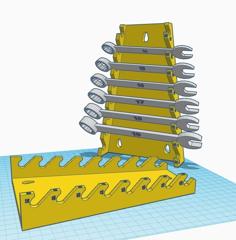 Wrench Rack 3D Printer Model