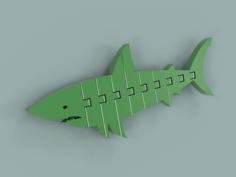 Flexi Articulated Shark No2 3D Printer Model