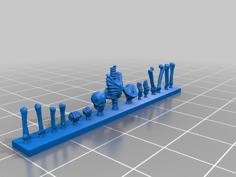 Fully Customizable Skeleton Miniature 3D Printer Model