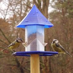 Bird Feeder For Pole Mount 3D Printer Model