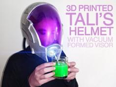 3D Printed Tali Helmet (with Vacuum Formed Visor) 3D Printer Model