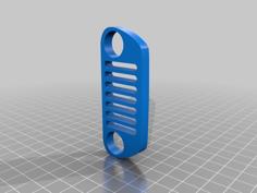 TJ Jeep Grille Keychain 3D Printer Model