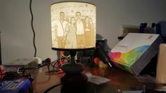 Lithophane Support For Lamps 3D Printer Model