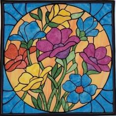 Flower Octet (Stained Glass) 3D Printer Model