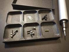 Customizable Magnetic Screw Tray/Box (with Optional Lid) 3D Printer Model