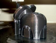 Lucky Elephant Place-card Holder With Heart 3D Printer Model