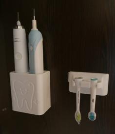 Electric Toothbrush Holder 3D Printer Model