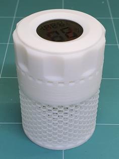 In-spool Dessicant Container With Hygrometer – Stronger Weave, Vented Lid 3D Printer Model