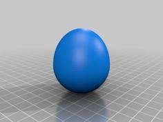 Customizable Egg 3D Printer Model