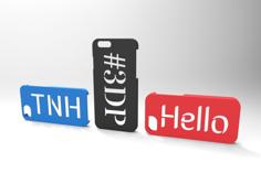 Customizable Stencil Font IPhone Case 3D Printer Model