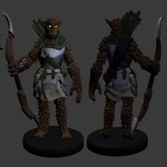 Bugbear Ranger And Fighter Miniatures 3D Printer Model