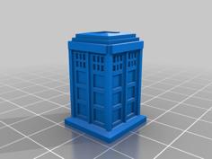 Tardis Straw Buddy 3D Printer Model