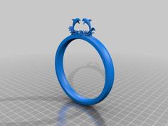 Dolphins Ring 3D Printer Model