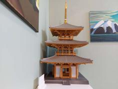 The Model Of Hokiji Pagoda, Japan 3D Printer Model