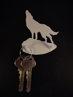 Wolf Key Holder 3D Printer Model