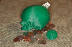 Skull Bank 3D Printer Model