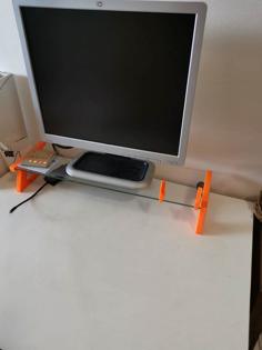 Monitor Stand From IKEA BESTA Glass Shelf 3D Printer Model