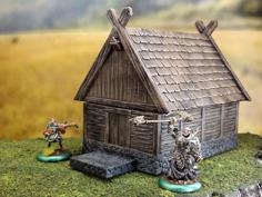 Smaller Fantasy Viking House 3D Printer Model