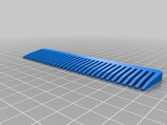 Basic Hair Comb 3D Printer Model