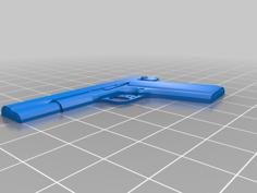 Pistol (Split Into Parts) 3D Printer Model