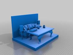 Lounge Room Model 3D Printer Model