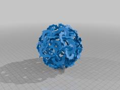 KEPLER DODECAHEDRAL POLYLINK 1 3D Printer Model