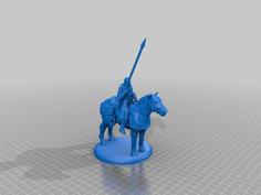 Mounted Knight 3D Printer Model