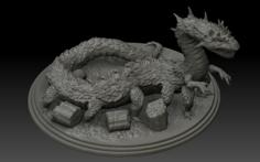 D&d Behir Miniature 3D Printer Model