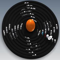 Solar System Orrery 3D Printer Model