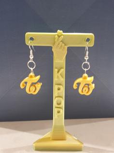 Twice Earrings 3D Printer Model