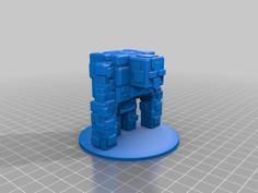 Minecraft Redstone Golem Miniature 3D Printer Model