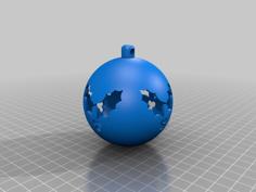 XMAS BALL – “Holly Leaves” 3D Printer Model