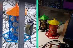 [closed Bottom] Fat Ball Bird Feeder 3D Printer Model