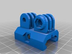 Go Pro Bar Attachment. 3D Printer Model