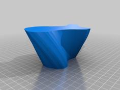 Customizable Freestyle Base Vase 3D Printer Model