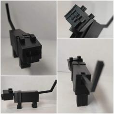 Minecraft Cat 3D Printer Model