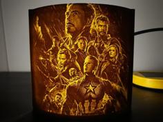 Lithophane Avengers Endgame 3D Printer Model