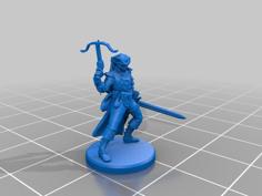 Humanoid Hunter Miniature 3 3D Printer Model