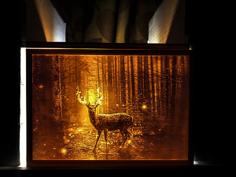 Fire Deer Lithophane 3D Printer Model