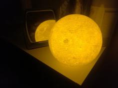 Glowing Moon 3D Printer Model