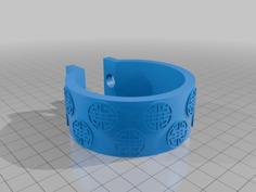 Hair Accessorire With Chinese Sign 3D Printer Model