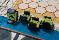 Wargame Counter Sled For 5/8″ Or 16mm Counters In Hex Games 3D Printer Model