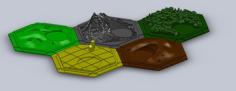 3D Catan Terrain Pieces 3D Printer Model