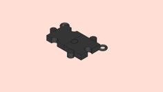 Couple Jigsaw Pieces Keychain 3D Printer Model