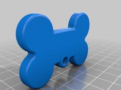 Dog Tag Editable 3D Printer Model