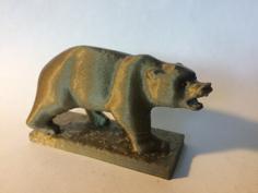 Grizzly Bear Statue – University Of California Berkeley 3D Printer Model