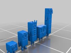 NumberBlocks Blender Project 3D Printer Model